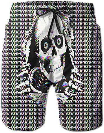 Mans 8' Bit Logo Comfort Beach Shorts Swim Trunks 2017 Popular