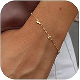 Your Always Charm Bracelet Stack for Women Gold Stackable Bracelets Non Tarnish Link Bracelet Gold Beaded Bracelets for Women Elegant Layered Jewelry Set