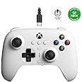 8Bitdo Ultimate Wired Controller for Xbox, Hall Effect Joysticks and Hall Triggers, Compatible with Xbox Series X|S, Xbox One, Windows 10 & Windows 11 - Officially Licensed (White)