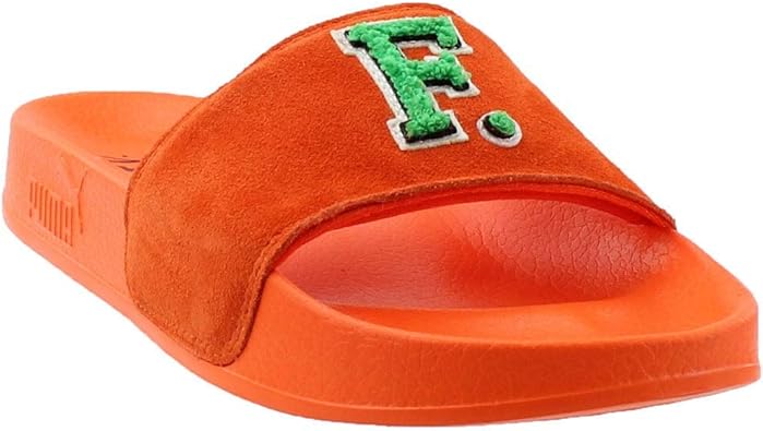 red fenty puma slides