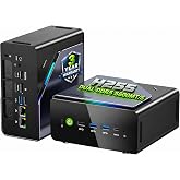 GMKtec Gaming Mini PC AMD Ryzen 7 H 255 (Upgraded 8745HS) 32GB DDR5 1TB SSD | Desktop Computer 3XM.2 2280 Expansion, Oculink, Dual NIC 2.5G, HDMI 2.1, USB4 K12