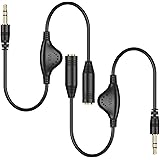 3.5mm Headphone Extension Cables, PChero 2pcs 3.5mm Male to Female Stereo Audio Extension Cord with Volume Adjustment Control