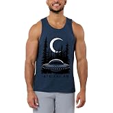 INTO THE AM Graphic Tank Tops for Men - Cool Artwork Tanks for Summer Beach Exercise Fitness S – 2XL
