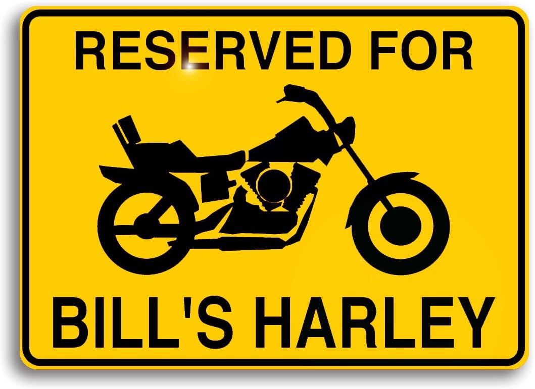 Motorcycle Sign, Personalized just for You and Shipped Out Fast!