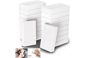 Magic Sponge Eraser,POWOBEST 50 Pack 2X Density Extra Thick Melamine Sponge,Household Extra Large Cleaning Pads，Melamine Foam, No Scratches Cleaning Sponge,Multi-Purpose Bathroom,Floor, Kitchen