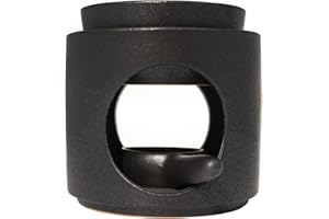 Zweipappel | Wax Burner | Tealight Warmer Ceramic | Wax Melt Candle Melter| Duftlampe | Scented Oil Diffuser with Tealight | Size H*11cm ø10cm with Removable Bowl & Tealight Holder | Matt Painting