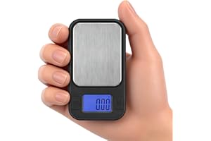 Diyife Portable Mini Scale, [200g/0.01g] 8 Units High Precision Small Scale with Cover, Digital Pocket Scale with LCD Display