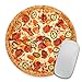 pingpi I Love Pizza - Circle Mouse Pad - Rubber Mousepad - Coworker Teacher Present Cheesy Pepperoni - Funny - Realistic - Food