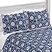 Collections Etc Nautical Nantucket Anchor Ship wheel Pillow Sham, Blue