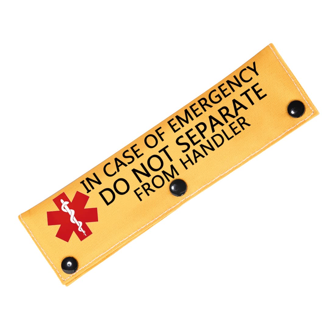 In Case of Emergency Dog Leash Wrap Working Dog Medical Leash Sleeve Service Pet Wrap (OF EMERGENCY -S)