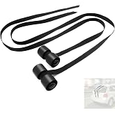 2 Bike Rack Straps Replacement for Saris Trunk Mount Bike Racks Accessories | Fits for Saris Hatch Huggers Bones, Bones EX Glass Hatchbacks Integrated Spoilers or Tight Ttrunk Gaps,Stable and Wobble-Free