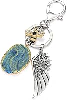 Emerayo Creative Fashion Alloy Keychain Key Rings Pendant Metal Key Buckle Loop Charm Pendent Gift