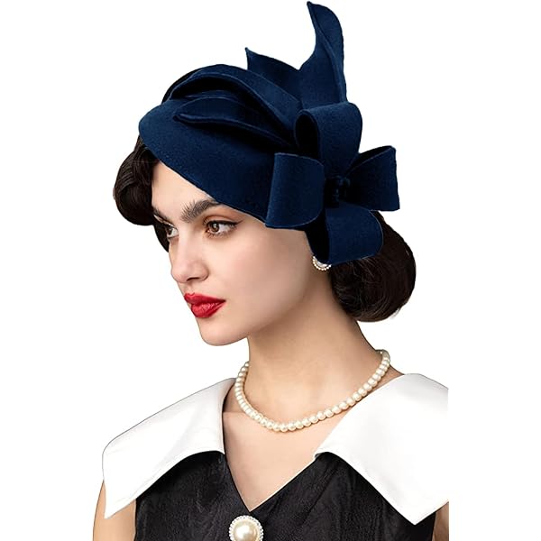 ORIDOOR Women Vintage Wool Felt Flowers Bucket Cloche Bowler  display picture 2