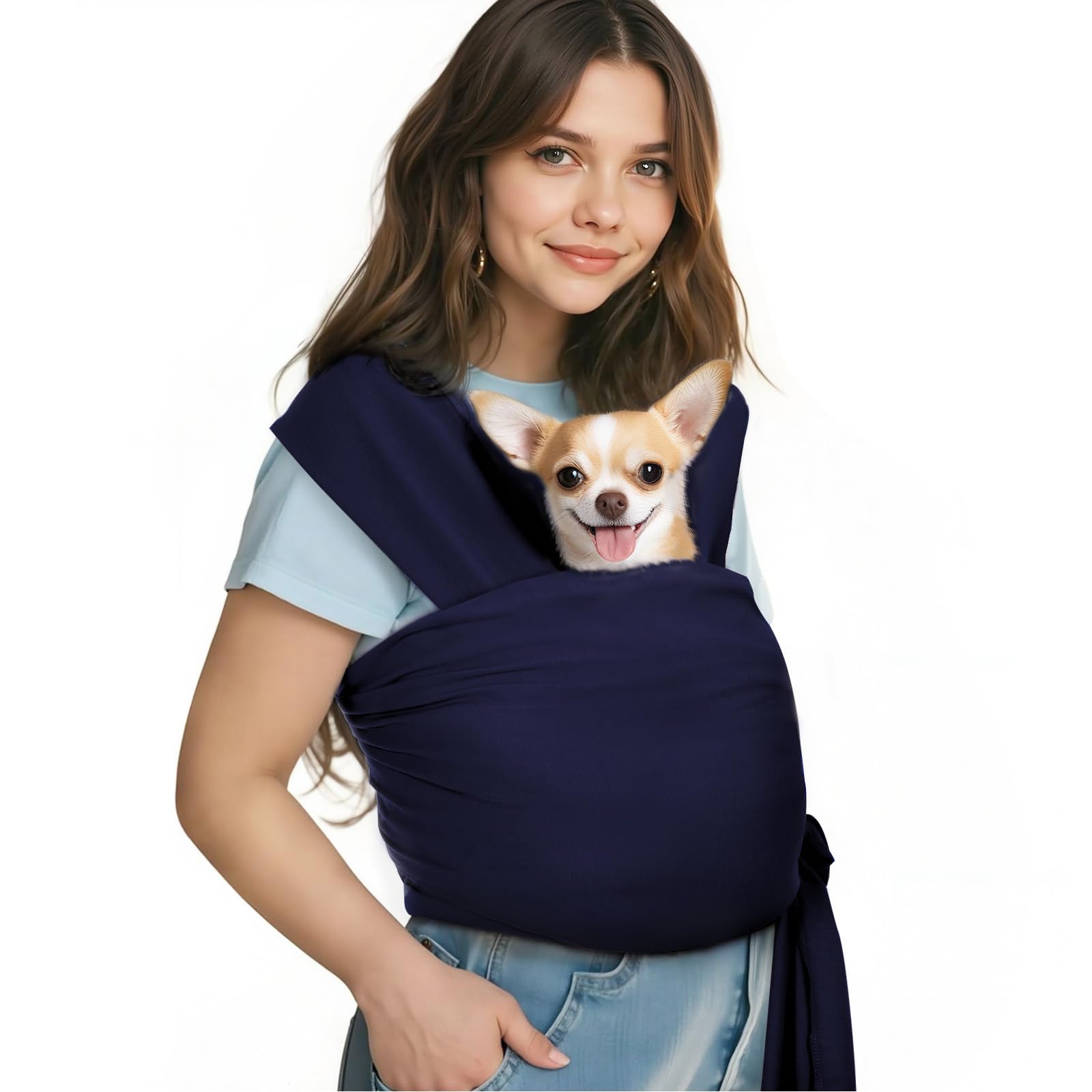 Photo 1 of Pawaboo Pet Sling Carrier, Hands Free Dog Carrier Sling