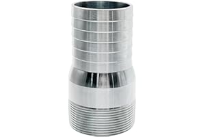 SAFBY Combination Hose Nipple Set for Pump, Plated Steel (3 inch)