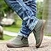 JINSHI Mens Waterproof Ankle Winter Warm Snow Boots with Fur