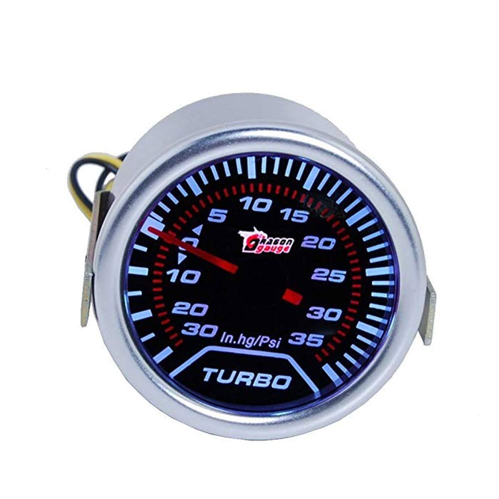 Mintice Universal Car Engine Smoke Tint len 2" 52mm Psi Indicator Turbo Boost Gauge Meter