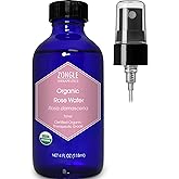 Organic, Rose Water, Spray for Face, Hyderating Toner – 100% Pure, Rose Water, by Zongle Therapeutics Grade, 4 Oz