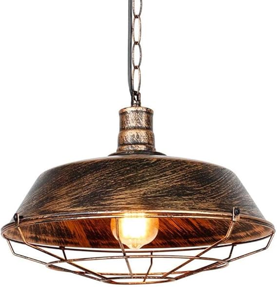 Lebensaccessoires Vintage Pendelleuchten Käfig Hängelampe Retro
