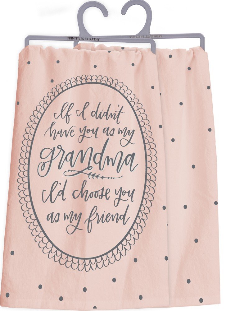 Primitives by Kathy 34163 Dish Towel, Cotton, My Grandma