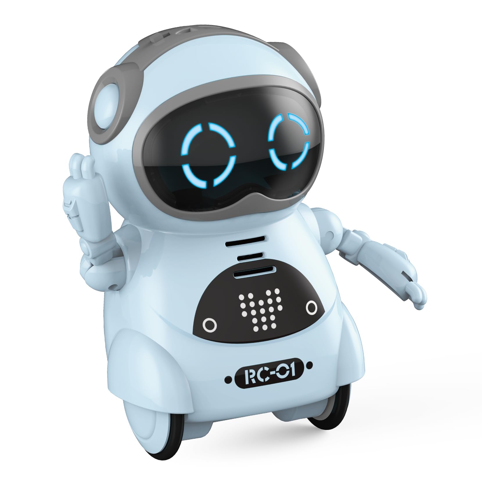 ユーキャンロボット(Youcan Robot) ポケットロボット 簡単 英語 会話 おしゃべり おもちゃ 知育玩具 コミュニケーションロボット 誕生日プレゼント 子供 男の子 【日本語パッケージと説明書】 (ブルー)商品画像