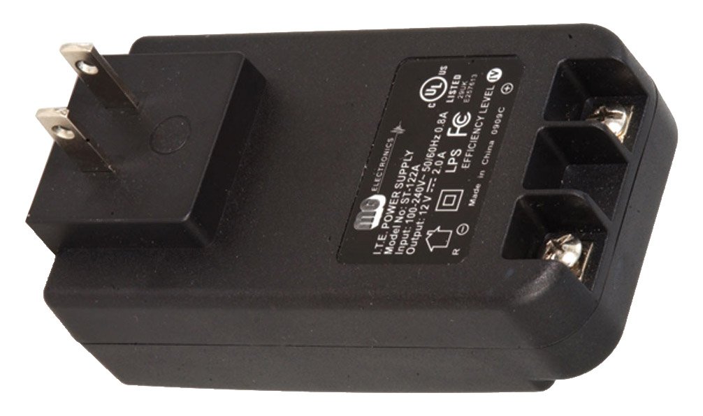 Jameco Reliapro ST-122A Wall Adapter for Transformer Regulated Switching, 12V DC, 2 Amp Screw Terminal, UL-CUL-CEC, 3.8" H x 2.1" W x 1.6" D, Black: Industrial & Scientific