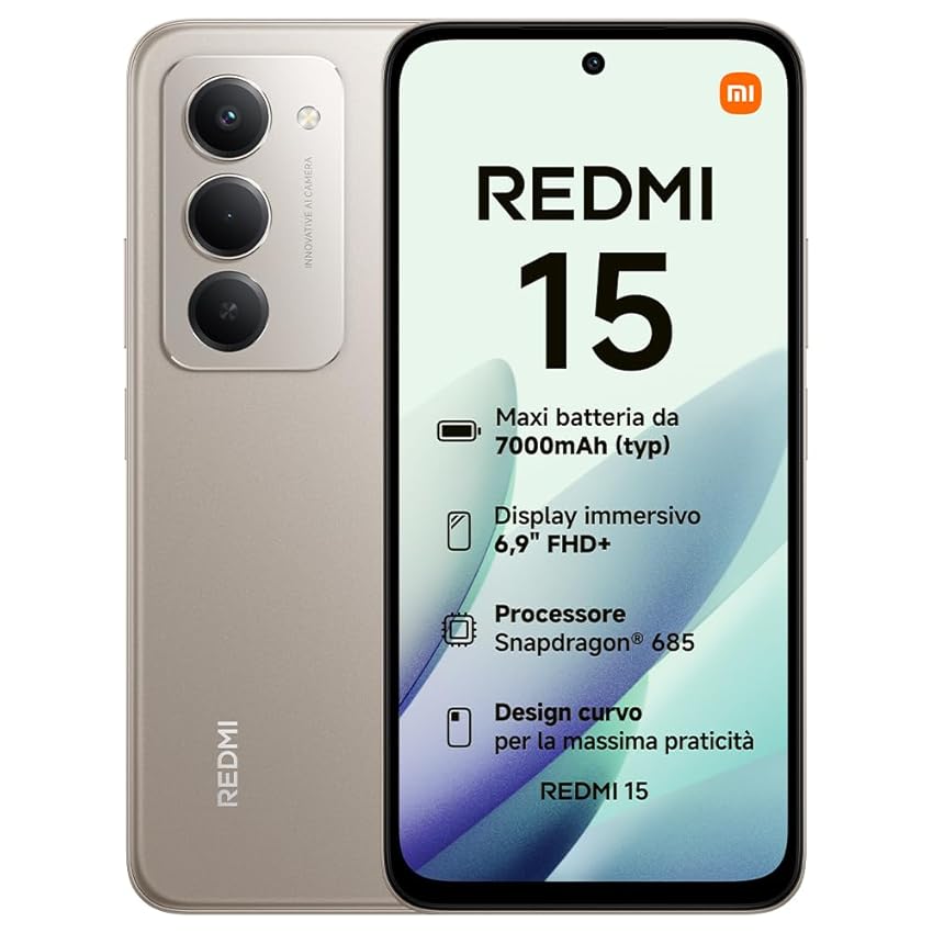 XIAOMI Redmi 15, Smartphone 8+256GB