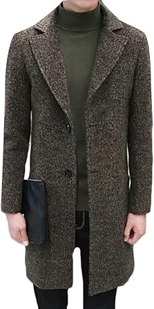 mens tweed peacoat
