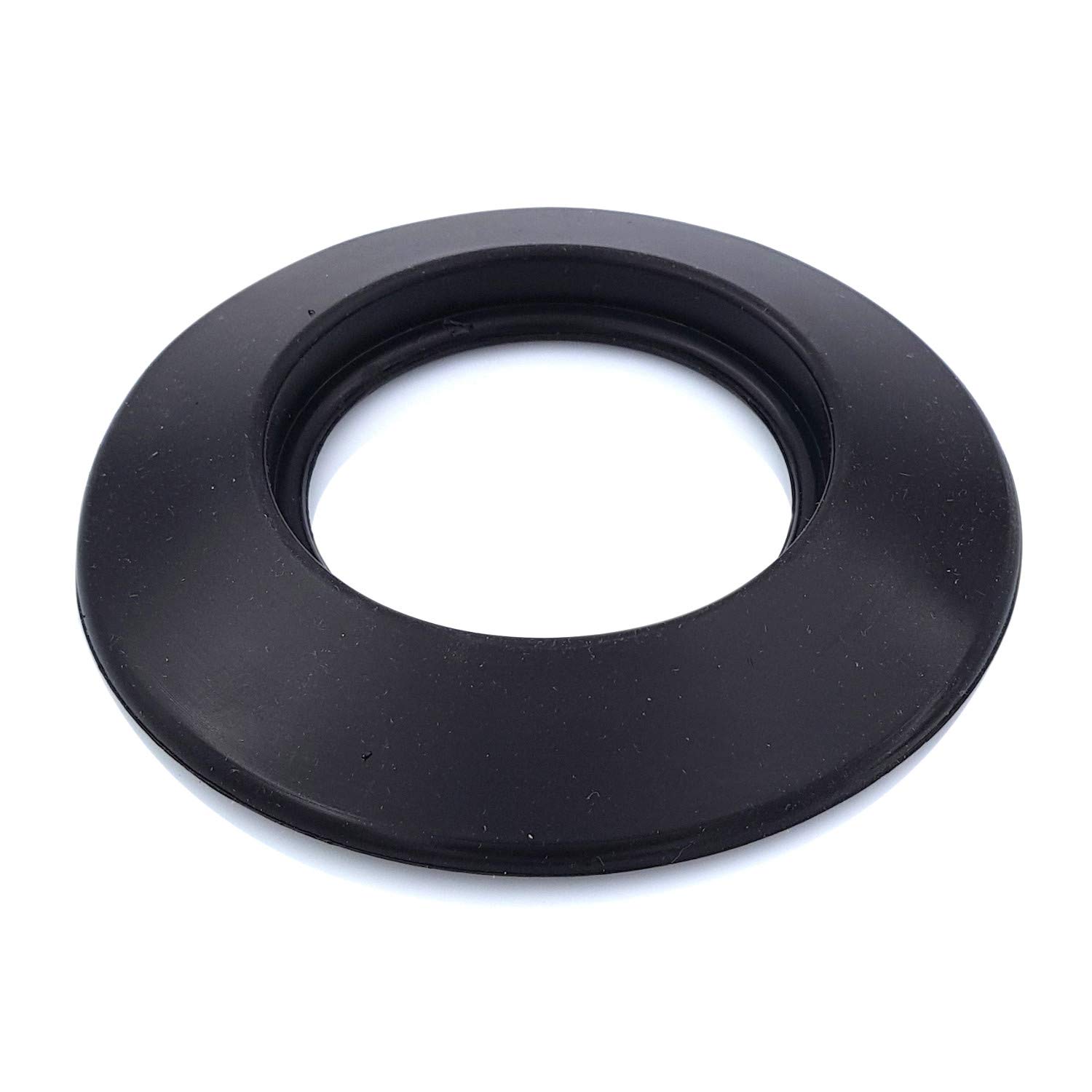 TYGERIX® DN 100 mm / 10 cm / 4" (3.94 inch) Black Silicone Wall Cover Rosette | Universal and Flexible | High Temperature Resistant | Hole Cover | Flue Collar | for Boiler Stove and Pipes