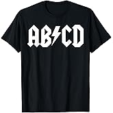 Boys Girls Teachers ABCD Rock Graphic Back to School T-Shirt