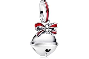 MSPOVOF Holiday Heart cute Charms S925 Sterling Silver Bead for Bracelets and Necklaces for Family Birthday Women Jewelry Present