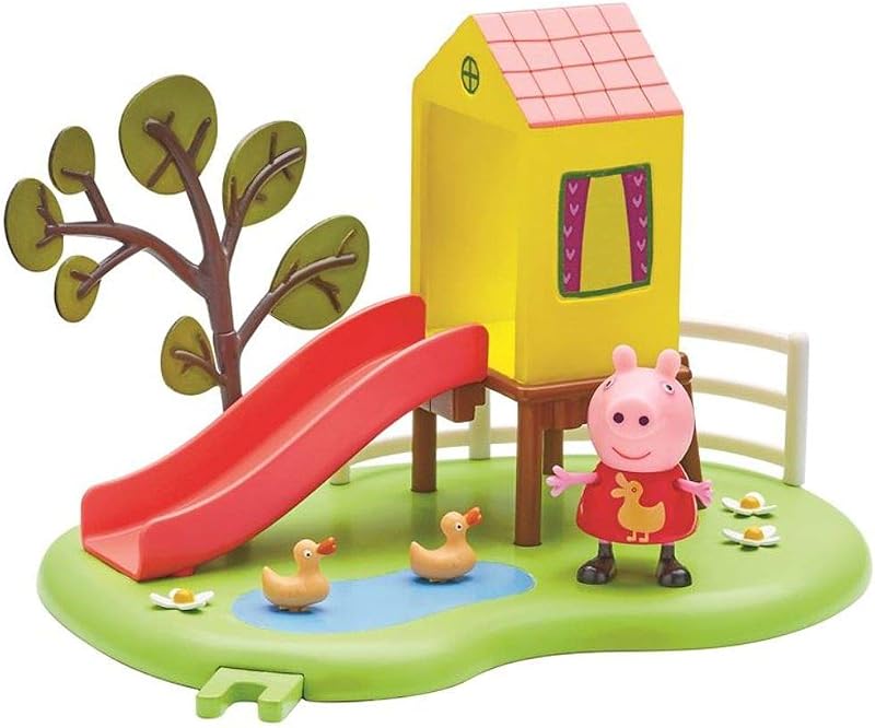 Peppa Pig Outdoor Fun Children Slide Playset with Peppa Figure