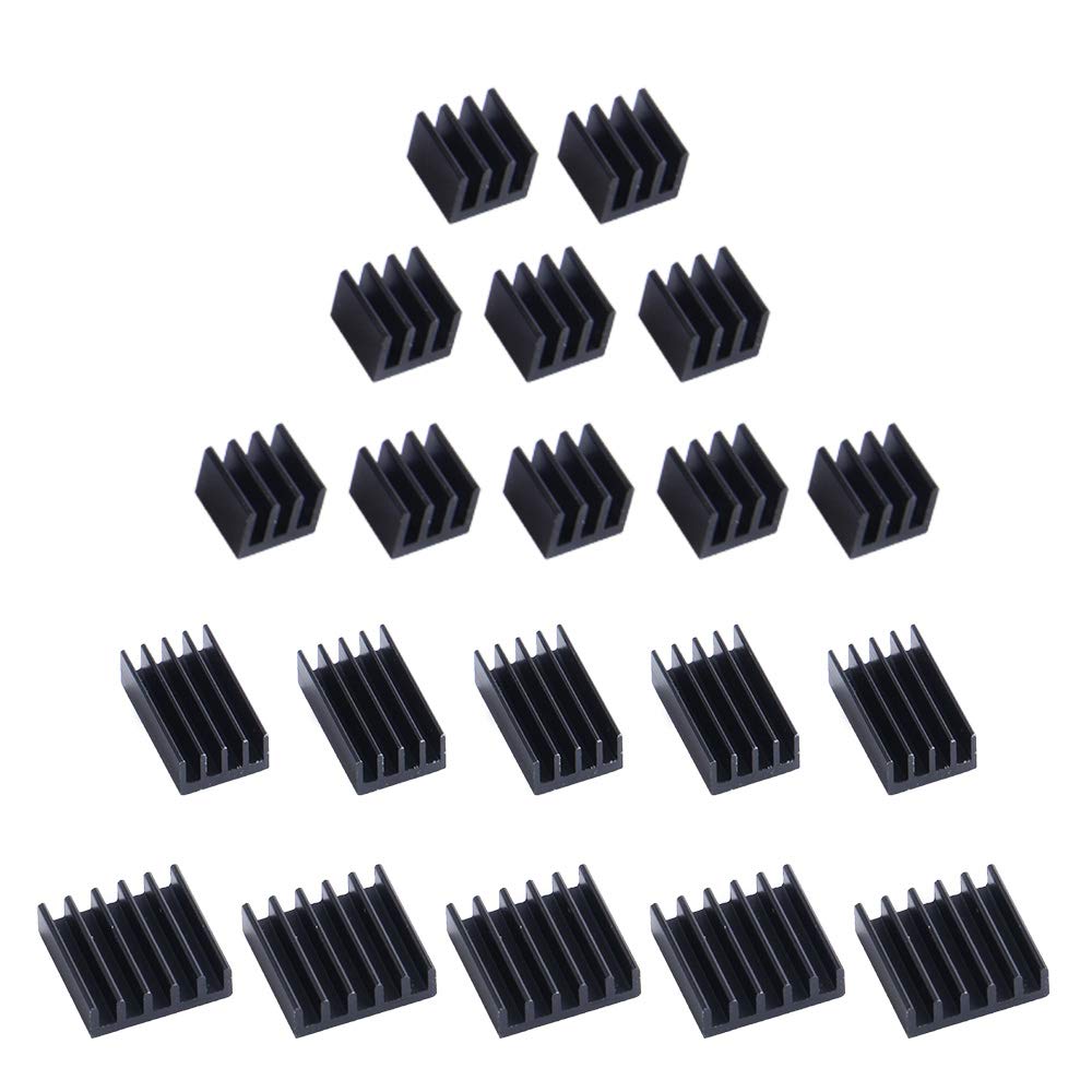 GeeekPi K-0520 Aluminium Heatsinks (5 Pack) for Raspberry Pi 4 Model B