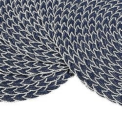 SHACOS Round Braided Placemats 15 inch Set of 4