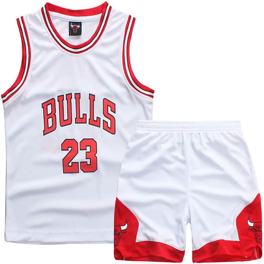 Basketball Clothing Children's Suit, Durant Curry Jordan Irving James Harden Thompson American Basketball Jersey Miami New York Chicago, Sports suit-1-XS