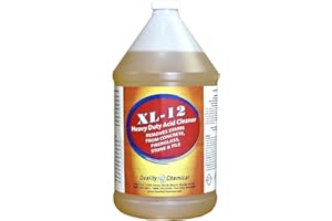 Quality Chemical XL-12 High Power Acid Cleaner formulated to remove rust stains oxidation from concrete, fiberglass, stone, tile as well as brass.-1 gallon (128 oz.)