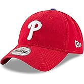 New Era MLB Core Classic 9TWENTY Home Team Color Adjustable Hat Cap One Size Fits All (US, Alpha, One Size, Philadelphia Phillies Red)