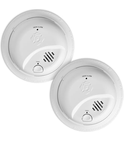 First Alert 10 Year Photoelectric Smoke Alarm 2 Pack