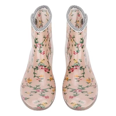 Jeffergarden Waterproof Anti-Slip Printing Women Rain Boots Garden Shoes38?