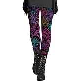 Halloween Leggings for Women Spooky Pumpkin Trick or Treat Print Festive Holiday Party Casual Stretch Pants
