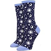 Navy Moon Child Socks by Sock Smith