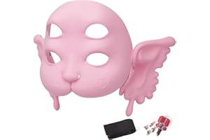 Yipintang Mel 3D Portals Mask for Adults Cry Baby Doll or Anime Mask for Fans, Snap-on Installation with Elastic Headband