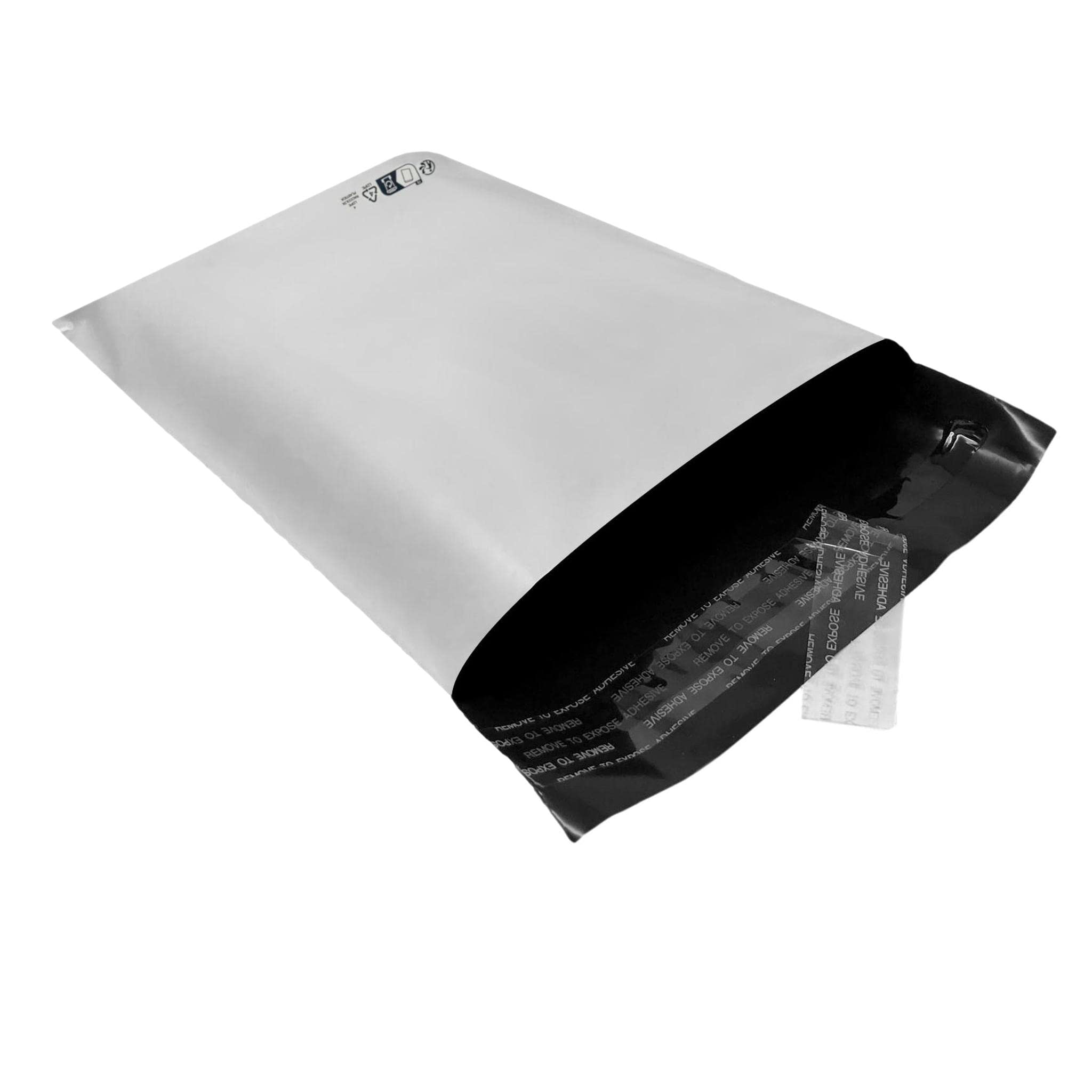 100 Opaque White Plastic envelopes A5 170 x 240 mm 50 microns mailers