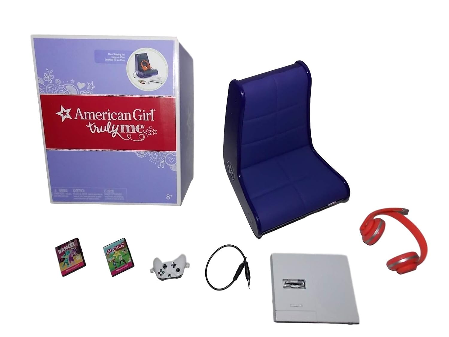 american girl doll gaming set