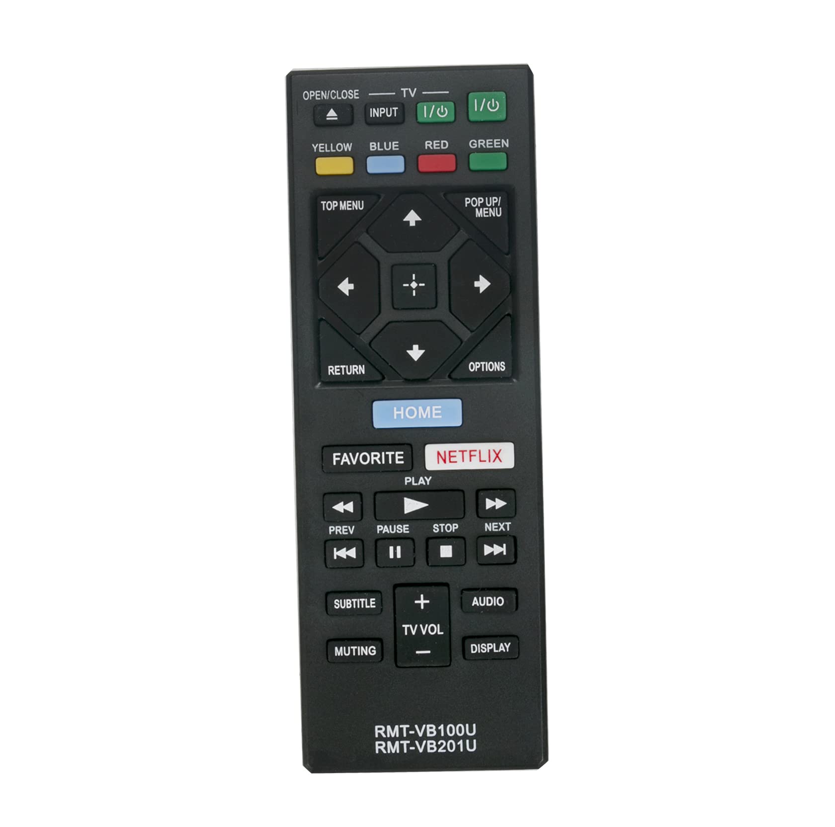 AULCMEET RMT-VB100U RMT-VB201U Replaced 2in1 Remote fit for Sony Blu-Ray DVD Player BD Disc UBP-X700 BDPBX150 BDPS3500 BDPS4500 BDPS5500 BDP-BX150 BDP-BX350 BDP-S1500