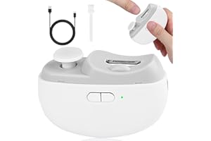 CCMADE 2025 Upgraded Electric Nail Clipper, 3 in 1 Automatic Nail Trimmer and Polisher with LED Light & Clip Storage,USB Rechargeable - 2 Speeds Electric Nail File for Baby, Adults, Seniors