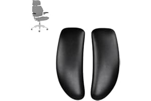 MingYi.office Vinyl Arm Pads Caps for Humanscale Freedom Office Chair, Only Available for Standard Arm (Height Adjustable), Can Not Fit The Advanced Arm, Black, 1 Pair.