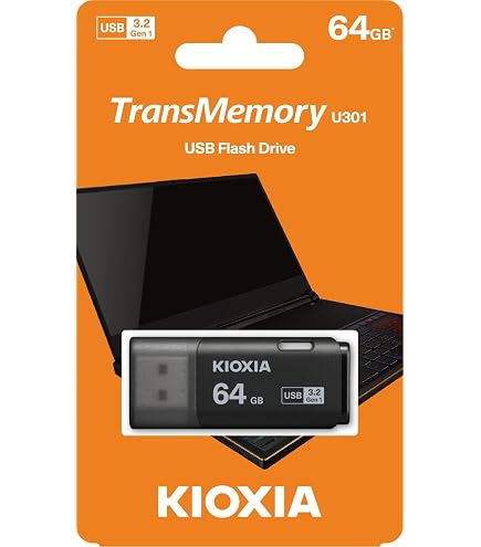 Amazon.com: KIOXIA 64GB TransMemory U301 USB 3.2 Flash Drive