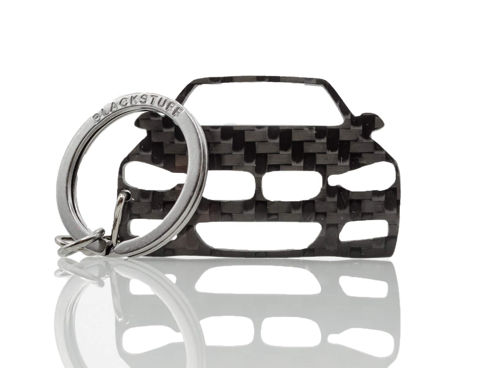 BlackStuff Carbon Fiber Keychain Keyring Ring Holder Compatible with 3er 3 Series F30 F31 F34 2011-2019 BS-879