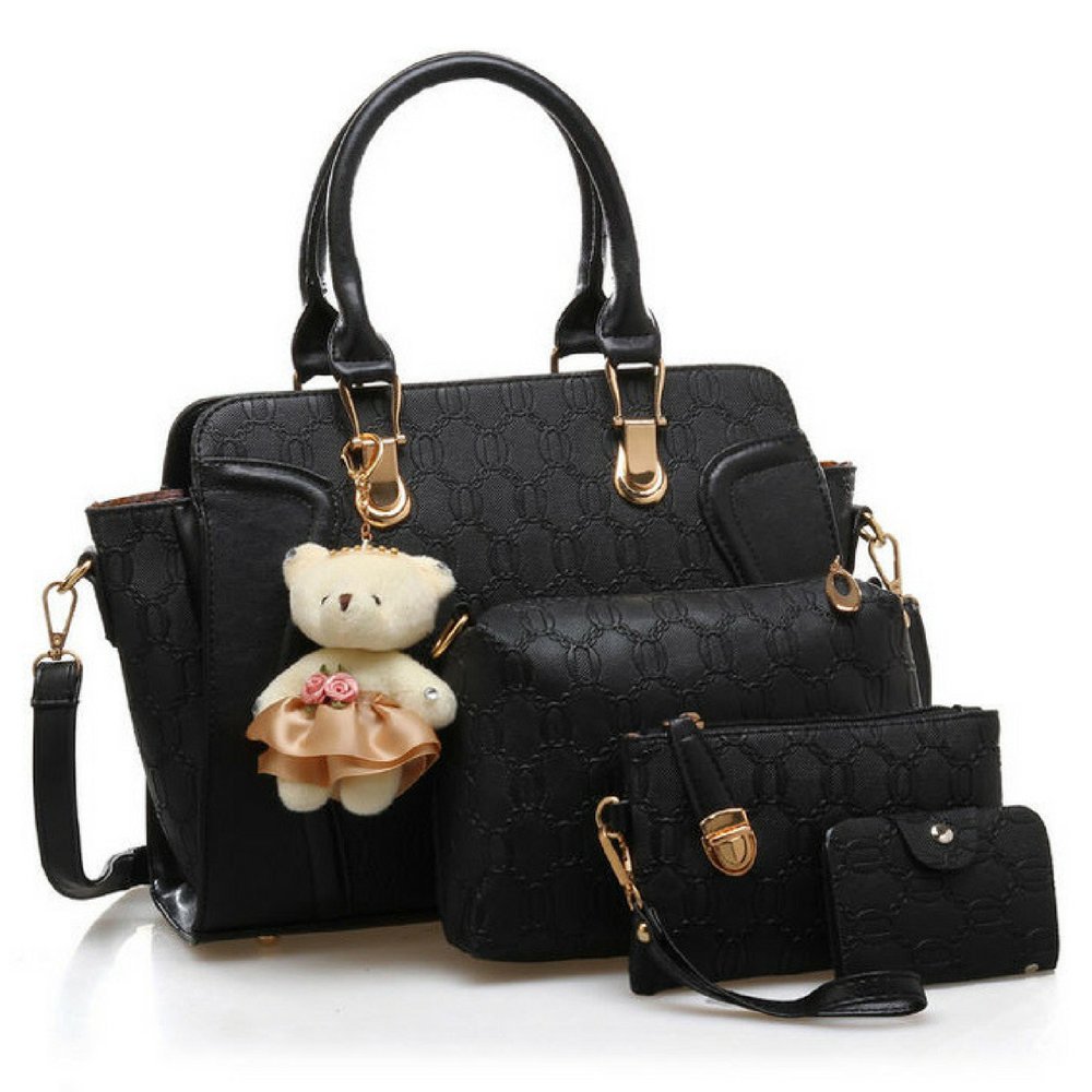 lacira women's shoulder bag, hard leather, satchel, card holder and handbag